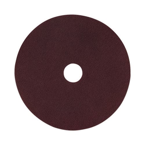 Boardwalk Deep Scrub Pads 20 Diameter Maroon 10/carton - Janitorial & Sanitation - Boardwalk®