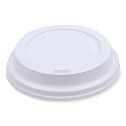 Boardwalk Deerfield Hot Cup Lids Fits 10 Oz To 20 Oz Cups White Plastic 50/pack 20 Packs/carton - Food Service - Boardwalk®