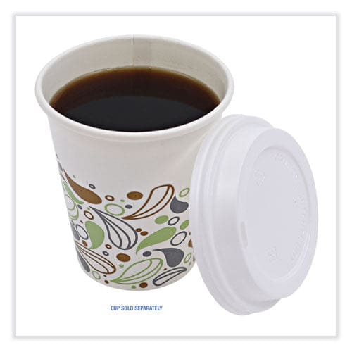 Boardwalk Deerfield Hot Cup Lids Fits 10 Oz To 20 Oz Cups White Plastic 50/pack 20 Packs/carton - Food Service - Boardwalk®