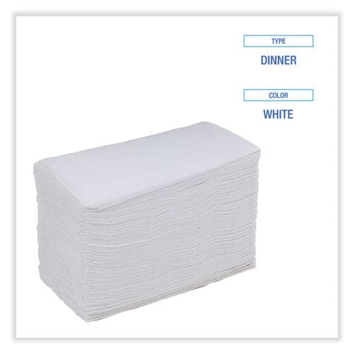 Boardwalk Dinner Napkin 2-ply 17 X 15 White 100/pack 30 Packs/carton - Food Service - Boardwalk®