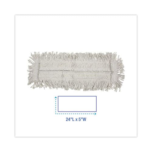 Boardwalk Disposable Cut End Dust Mop Head Cotton/synthetic 24w X 5d White - Janitorial & Sanitation - Boardwalk®