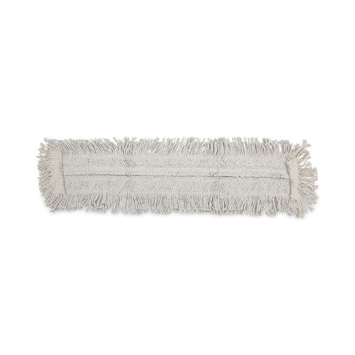 Boardwalk Disposable Dust Mop Head W/sewn Center Fringe Cotton/synthetic 36w X 5d White - Janitorial & Sanitation - Boardwalk®