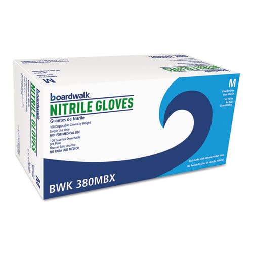 Boardwalk Disposable General-purpose Nitrile Gloves Medium Blue 4 Mil 1,000/carton - Janitorial & Sanitation - Boardwalk®