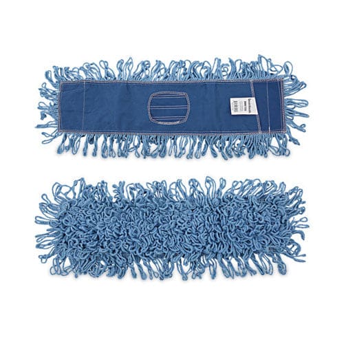 Boardwalk Dry Mopping Kit 24 X 5 Blue Synthetic Head 60 Natural Wood/metal Handle - Janitorial & Sanitation - Boardwalk®