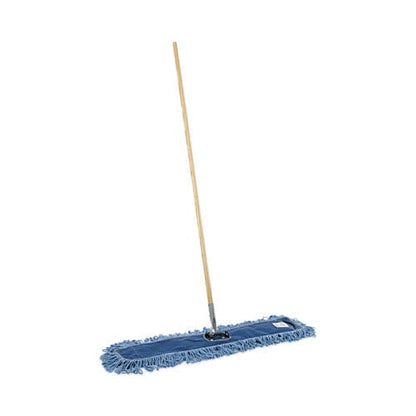 Boardwalk Dry Mopping Kit 36 X 5 Blue Blended Synthetic Head 60 Natural Wood/metal Handle - Janitorial & Sanitation - Boardwalk®