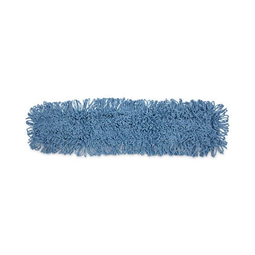 Boardwalk Dust Mop Head Cotton/synthetic Blend 36 X 5 Looped-end Blue - Janitorial & Sanitation - Boardwalk®