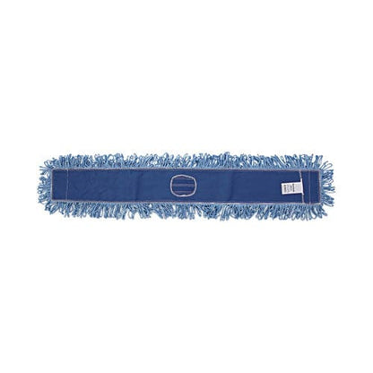 Boardwalk Dust Mop Head Cotton/synthetic Blend 48 X 5 Blue - Janitorial & Sanitation - Boardwalk®