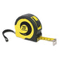 Boardwalk Easy Grip Tape Measure 25 Ft Plastic Case Black And Yellow 1/16 Graduations - Office - Boardwalk®