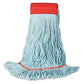 Boardwalk Echomop With Looped-end Wet Head Synthetic/cotton Medium Blue - Janitorial & Sanitation - Boardwalk®