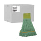 Boardwalk Ecomop Looped-end Mop Head Recycled Fibers Medium Size Green 12/carton - Janitorial & Sanitation - Boardwalk®