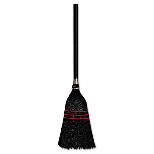 Boardwalk Flag Tipped Poly Lobby Brooms Flag Tipped Poly Bristles 38 Overall Length Natural/black 12/carton - Janitorial & Sanitation -