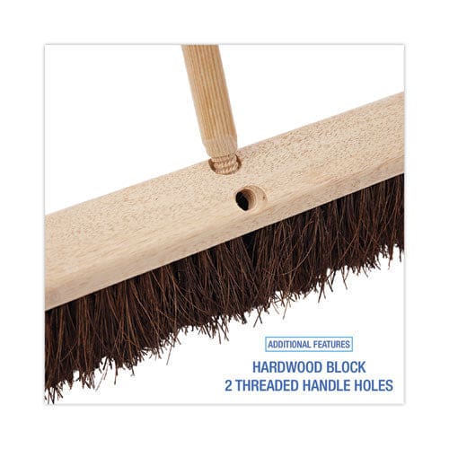 Boardwalk Floor Brush Head 3.25 Natural Palmyra Fiber Bristles 18 Brush - Janitorial & Sanitation - Boardwalk®