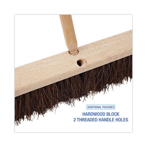 Boardwalk Floor Brush Head 3.25 Natural Palmyra Fiber Bristles 24 Brush - Janitorial & Sanitation - Boardwalk®