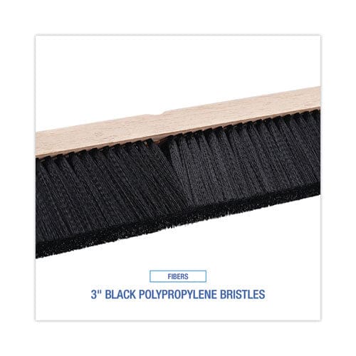 Boardwalk Floor Brush Head 3 Black Polypropylene Bristles 36 Brush - Janitorial & Sanitation - Boardwalk®