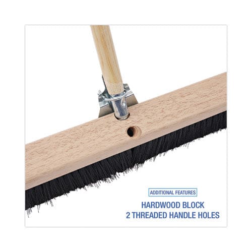 Boardwalk Floor Brush Head 3 Black Polypropylene Bristles 36 Brush - Janitorial & Sanitation - Boardwalk®