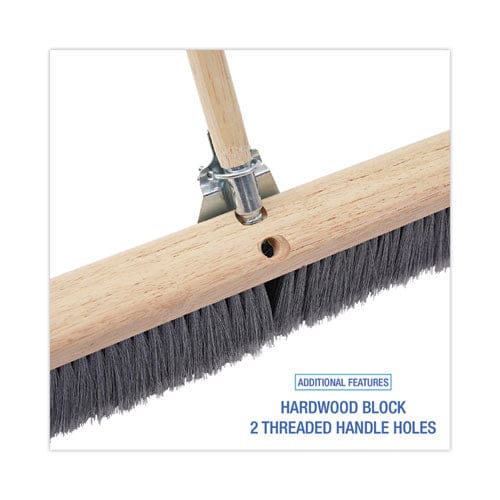 Boardwalk Floor Brush Head 3 Gray Flagged Polypropylene Bristles 36 Brush - Janitorial & Sanitation - Boardwalk®