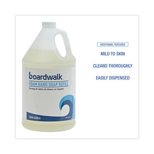 Boardwalk Foaming Hand Soap Herbal Mint Scent 1 Gal Bottle 4/carton - Janitorial & Sanitation - Boardwalk®