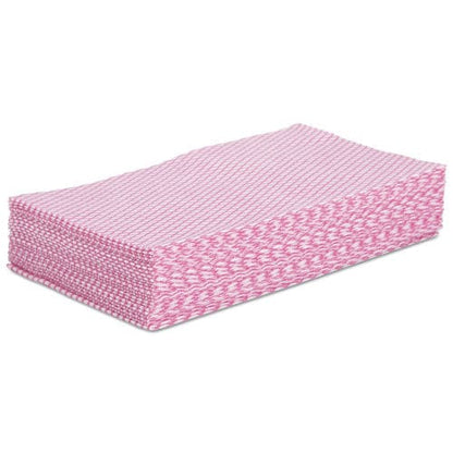 Boardwalk Foodservice Wipers 12 X 21 Pink/white 200/carton - Janitorial & Sanitation - Boardwalk®