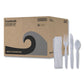 Boardwalk Four-piece Cutlery Kit Fork/knife/napkin/teaspoon Heavyweight White 250/carton - Food Service - Boardwalk®