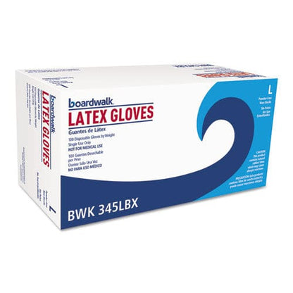 Boardwalk General-purpose Latex Gloves Natural Large Powder-free 4.4 Mil 1,000/carton - Janitorial & Sanitation - Boardwalk®