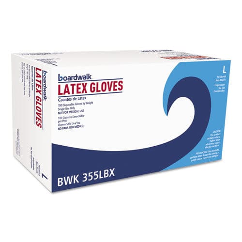 Boardwalk General Purpose Powdered Latex Gloves Large Natural 4.4 Mil 1,000/carton - Janitorial & Sanitation - Boardwalk®