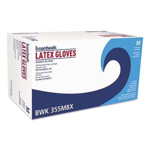 Boardwalk General Purpose Powdered Latex Gloves Medium Natural 4.4 Mil 1,000/carton - Janitorial & Sanitation - Boardwalk®