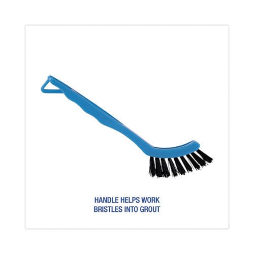 Boardwalk Grout Brush Black Nylon Bristles 8.13 Blue Plastic Handle - Janitorial & Sanitation - Boardwalk®