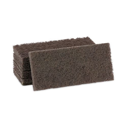 Boardwalk Heavy-duty Scour Pad 4.63 X 10 Brown 20/carton - Janitorial & Sanitation - Boardwalk®