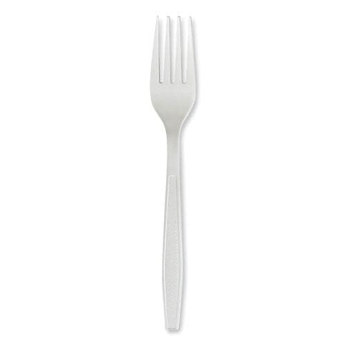 Boardwalk Heavyweight Polypropylene Cutlery Fork White 1000/carton - Food Service - Boardwalk®