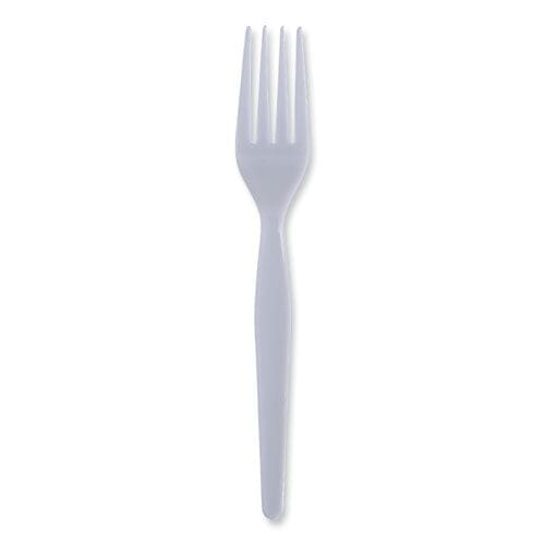 Boardwalk Heavyweight Polystyrene Cutlery Fork White 1000/carton - Food Service - Boardwalk®