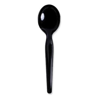 Boardwalk Heavyweight Polystyrene Cutlery Soup Spoon Black 1000/carton - Food Service - Boardwalk®