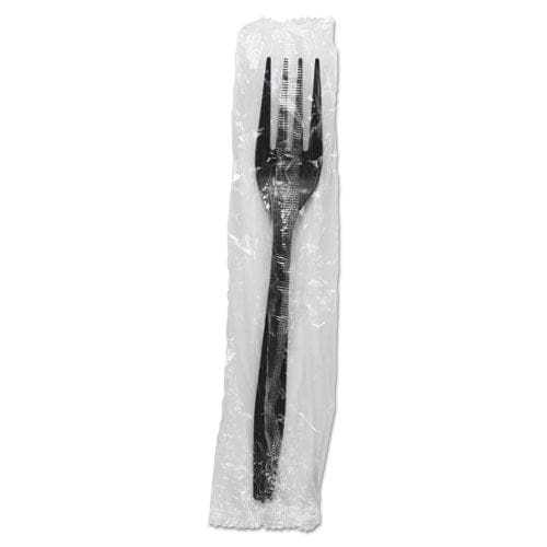 Boardwalk Heavyweight Wrapped Polypropylene Cutlery Soup Spoon Black 1,000/carton - Food Service - Boardwalk®