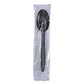 Boardwalk Heavyweight Wrapped Polypropylene Cutlery Teaspoon Black 1,000/carton - Food Service - Boardwalk®