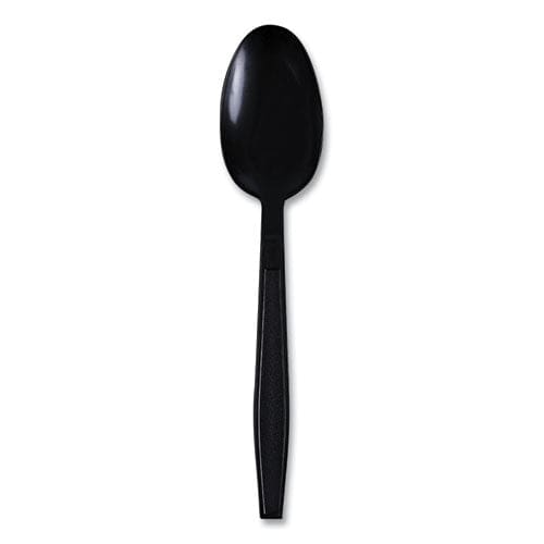 Boardwalk Heavyweight Wrapped Polypropylene Cutlery Teaspoon Black 1,000/carton - Food Service - Boardwalk®