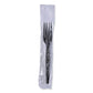 Boardwalk Heavyweight Wrapped Polystyrene Cutlery Fork Black 1,000/carton - Food Service - Boardwalk®