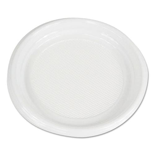 Boardwalk Hi-impact Plastic Dinnerware Plate 9 Dia White 500/carton - Food Service - Boardwalk®