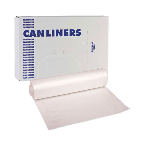 Boardwalk High-density Can Liners 45 Gal 13 Microns 40 X 46 Natural 25 Bags/roll 10 Rolls/carton - Janitorial & Sanitation - Boardwalk®