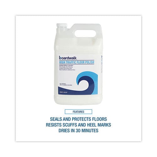 Boardwalk High Traffic Floor Polish 1 Gal Bottle 4/carton - Janitorial & Sanitation - Boardwalk®