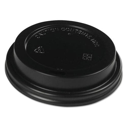 Boardwalk Hot Cup Lids Fits 10 Oz To 20 Oz Hot Cups Black 1,000/carton - Food Service - Boardwalk®