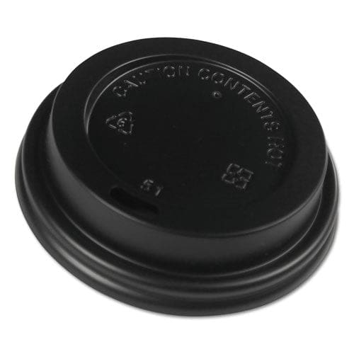 Boardwalk Hot Cup Lids Fits 10 Oz To 20 Oz Hot Cups Black 1,000/carton - Food Service - Boardwalk®