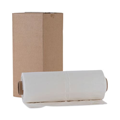 Boardwalk Industrial Drum Liners Rolls 60 Gal 2.7 Mil 38 X 63 Clear 1 Roll Of 50 Bags - Janitorial & Sanitation - Boardwalk®