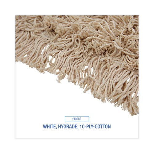 Boardwalk Industrial Dust Mop Head Hygrade Cotton 18w X 5d White - Janitorial & Sanitation - Boardwalk®