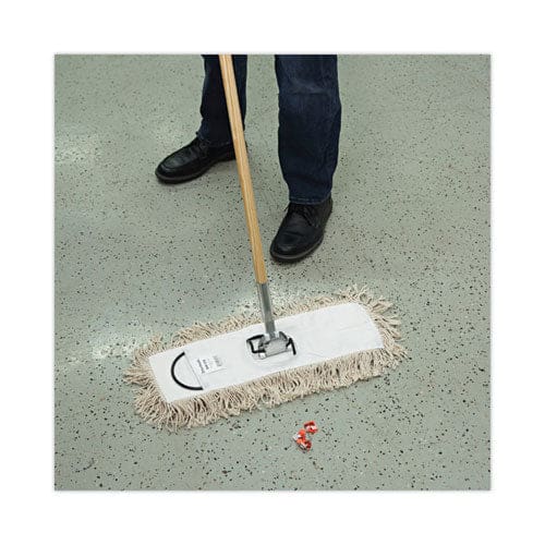 Boardwalk Industrial Dust Mop Head Hygrade Cotton 18w X 5d White - Janitorial & Sanitation - Boardwalk®