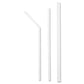 Boardwalk Jumbo Straws 7.75 Plastic Translucent Unwrapped 250/pack 50 Packs/carton - Food Service - Boardwalk®