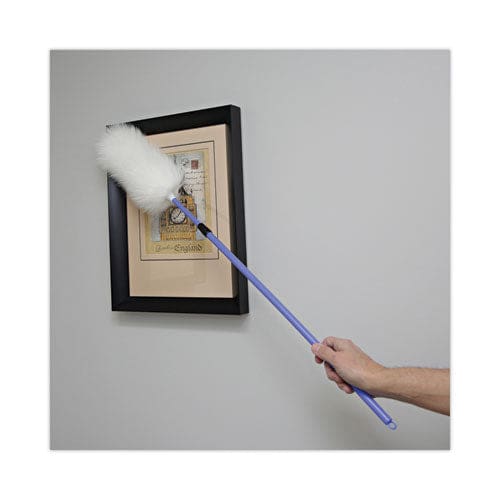 Boardwalk Lambswool Duster Plastic Handle Extends 35 To 48 Handle Assorted Colors - Janitorial & Sanitation - Boardwalk®