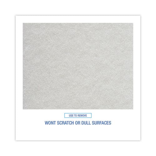 Boardwalk Light Duty Scour Pad White 6 X 9 White 20/carton - Janitorial & Sanitation - Boardwalk®