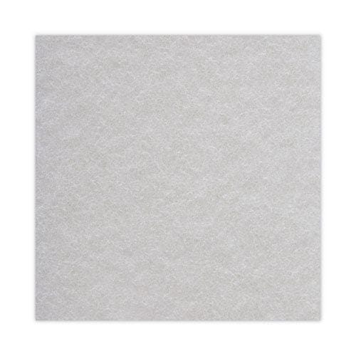 Boardwalk Light Duty Scour Pad White 6 X 9 White 20/carton - Janitorial & Sanitation - Boardwalk®