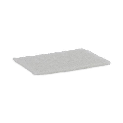 Boardwalk Light Duty Scour Pad White 6 X 9 White 20/carton - Janitorial & Sanitation - Boardwalk®