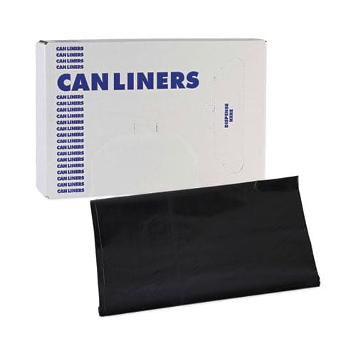 Boardwalk Linear Low Density Industrial Can Liners 45 Gal 1.7 Mil 40 X 46 Black 100/carton - Janitorial & Sanitation - Boardwalk®