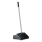 Boardwalk Lobby Dust Pan 11.75 X 37 34 Handle Plastic/aluminum Black/silver - Janitorial & Sanitation - Boardwalk®